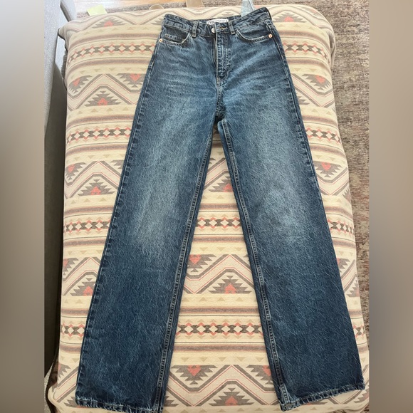 ZARA high waisted full length jean - Picture 4 of 6